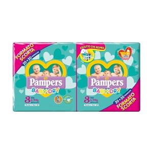 Fater Pampers Baby Dryduo Dwct Midi 40 Pezzi