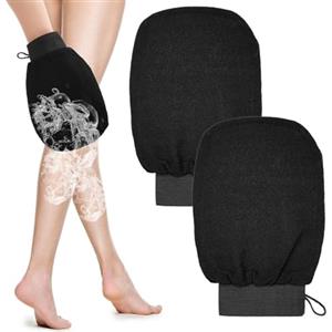 PEOAVRU Guanto di Esfoliante, 2 Pezzi, Guanto Esfoliante Corpo, Esfoliante Scrub Corpo, Exfoliating Scrub Gloves, Spugne per Doccia, per Avere la Pelle Liscia e Rimuovi le Cellule Morte della Pelle