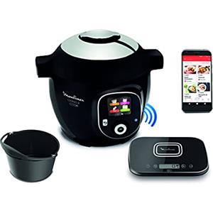 Moulinex CE8598 Cookeo Grameez Multicooker Connesso con 200 Ricette Pre-impostate, 1600 W, Capacità 6L, 2-6 Persone, Robot da Cucina Multifunzione, 6 Modalità di Cottura, Bilancia Connessa