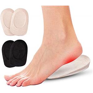 Haofy solette per tallone, 7mm cuscinetti per scarpe aiuta ad alleviare il dolore del tallonite, fascite plantare e borsite, 2 paia soletta in gel per uomo e donna (S)