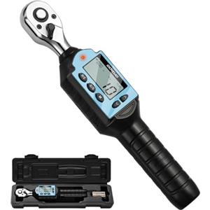 GOYOJO Chiave Dinamometrica Digitale, con Buzzer e LED - Precisione Oraria ±2% in Senso Orario / ±2.5% in Senso Antiorario - Ideale per Automobili, Motocicli e Elettrodomestici Domestici (1/4-10N.m)