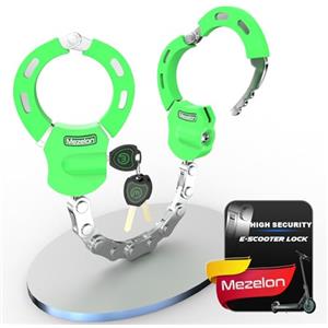 Mezelon Antifurto Bici | Antifurto Monopattino Elettrico, Catena Lucchetto (4 Colori) Ideali per Biciclette, Scooter Elettrico, Moto