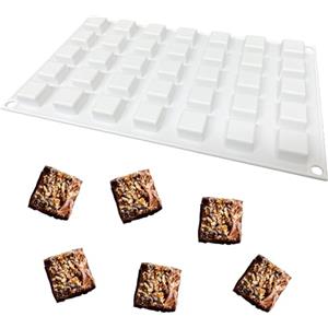 duoyif Stampo In Silicone Quadrato Per Cioccolato 35 Cavità Stampo Quadrato Per Caramelle Stampo Cioccolatino Quadro Stampo In Silicone Cubo Per Cioccolato Praline Decor Torte (A)