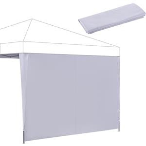 BONTEC Pannello Laterale Tenda, 3048mm x 1930mm, resistente all'acqua e ai raggi UV, con cinghie adesive anti-lacerazione