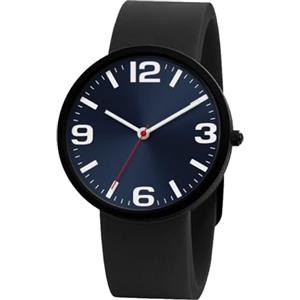 NUOVO Orologio unisex facile da leggere con numeri grandi, casual, analogico, al quarzo, impermeabile, sportivo, digitale, orologio da uomo, cinturino in silicone, Blu, Moderno