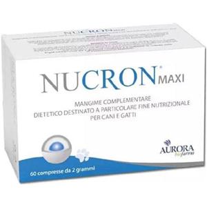 AURORA BIOFARMA Nucron Maxi 60 Compresse - Mangime Complementare Dietetico per Cani e Gatti