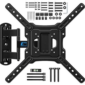 HOME VISION TV a Parete, Supporto TV Girevole e Inclinabile Per Schermi Da 26-55 Pollici Fino a 40 KG, Braccio Extra Lungo Per TV Piatta/Monitor Curvo a Parete, VESA Max 400x400 mm