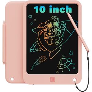 TEKFUN Tavoletta Grafica Bambini 10 Pollici, Lavagnetta Cancellabile Bambini Lavagnetta Magnetica, Bambin Giocattolo Giochi Regalo di Compleanno Bambina Bambino 2 3 4 5 6 + Anni (Rosa)