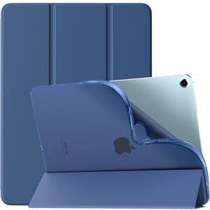 TiMOVO Custodia Compatibile con Nuovo iPad Air 13 Pollici (M3/M2-2025/2024), Cover in PU a Tre Sezioni con Retro in TPU Morbido per iPad Air 13, Funzione di Auto Sveglia/Sonno - Blu Marino