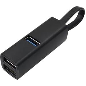 RIIEYOCA Hub USB A a USB 3.0, 3 porte USB 3.0, hub USB 2.0, mini alluminio portatile, 3 porte, splitter Storage USB, hub di espansione per auto, telefoni cellulari, notebook, PC