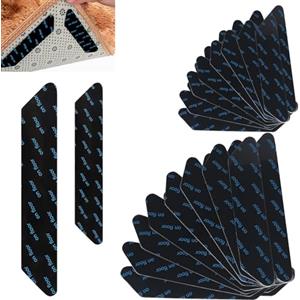 Yhuasia 32 PCS Antiscivolo per Tappeti, Tappeto Cucina Antiscivolo Lavabile, 16 Tappetini Antiscivolo Grandi + 16 Tappeti Antiscivolo Piccoli, Lavabili e Riutilizzabili, Tappeto Cucina Antiscivolo
