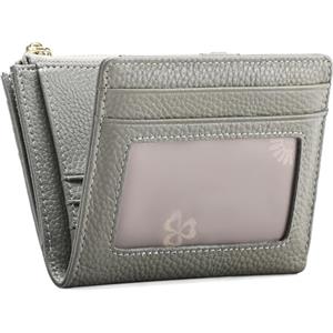 FALAN MULE Portafoglio Donna in Pelle protezione RFID bifold Piccoli Portamonete, Porta Carte di Credito Portafogli da Donna con la borsa della moneta della chiusura lampo