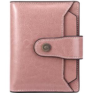 FALAN MULE Portafoglio Donna in Pelle protezione RFID bifold Piccoli Portamonete, Porta Carte di Credito Portafogli da Donna con la borsa della moneta della chiusura lampo