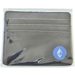 Generico PORTAFOGLIO UOMO CON 3 SLOT PORTA CARTE DI CREDITO E 1 TASCA INTERNA PER MONETE O BANCONOTE-COLORE NERO-WALLET SLIM ETHEREUM