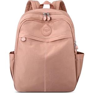 DIRRONA Moda Grande Zaino Donna per 15 Pollici Computer Portatile Quotidiano Casuale Zaini Viaggio Lavoro Scuola Università Nylon Zaino Antifurto Zaino Elegante Borse A Tracolla Rosa A