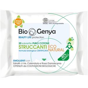 DIVA INTERNATIONAL Biogenya Strucc Eco Natural - Salviette Struccanti in Puro Cotone con Estratti Biologici