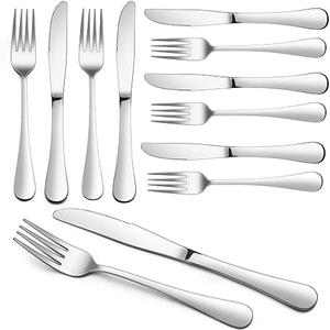 HaWare Set di 12 posate da bistecca in acciaio inox, per 6 persone (stile classico)