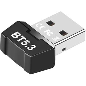 Lonnalee Adattatore Bluetooth PC, USB Bluetooth 5.3 Dongle Plug and Play Bluetooth Stick,Computer USB Wireless Bluetooth Ricevitore Trasmettitore Bluetooth Cuffie Bluetooth per laptop, mouse, tastiera,