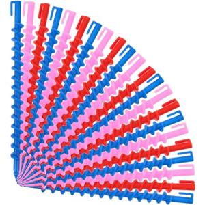 DRESSOOS 20pezzi Bigodini Spirali Per Permanenti Strumenti Per Arricciare Senza Calore Kit Per Styling Ricci Materiale Sicuro E Leggero Per Amiche E Famiglie