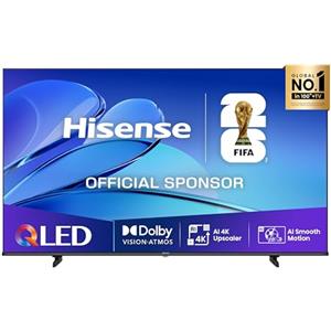 Hisense TV 50 QLED 4K 2025 50E78Q, Smart TV VIDAA U8, Dolby Vision, HDR 10+, Game Mode Plus, Dolby Atmos, Alexa Built-in, VIDAA Voice, Tuner DVB-T2/S2 HEVC 10, lativù 4K, 50'', 2025 QLED 60Hz