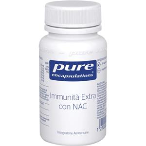NESTLE' ITALIANA SpA Pure Encapsulations Immunità Extra Con NAC 30 Capsule - Integratore Alimentare con Vitamine C, D, Zinco, Quercetina, NAC ed EPICOR