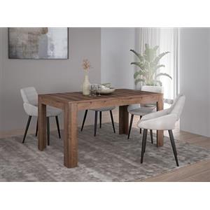 Forte Möbel SAVONA Tavolo da pranzo allungabile, in legno, rovere nobile, L x A x P: 160 x 78,2 x 90 cm