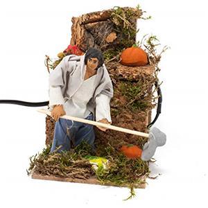 Joy Christmas Pastore per Presepe in Movimento 14 cm x 9 cm Il Contadino