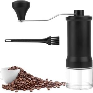 KUOFANY Macinacaffè manuale, macinacaffè a mano, macinacaffè manuale, macinacaffè con meccanismo conico in ceramica ad alta precisione per aeropress, espresso, Pour Over, French Press & Moka