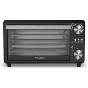 TurboTronic By Z-LINE TurboTronic FD14 - Disidratatore Alimentare 14 L con 5 Vassoi - Essiccatore Alimentare a 5 Ripiani per Frutta, Verdura, Funghi, Carne, Pesce ed Erbe - Temperatura e Timer Regolabili, Nero