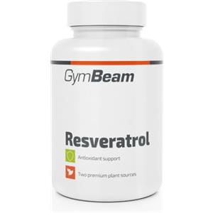GymBeam Resveratrolo - Integratore Naturale Vegano Alimentare con 200 mg di Resveratrolo Puro per Cuore, Pelle e Sistema Vascolare - Capsule Bioflavonoidi da Vite e Poligono Giapponese, 60 cps