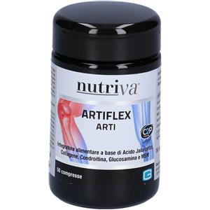 Nutriva Artiflex Arti - Integratore Alimentare per il Benessere delle Articolazioni con Acido Ialuronico e Collagene, 50 Compresse