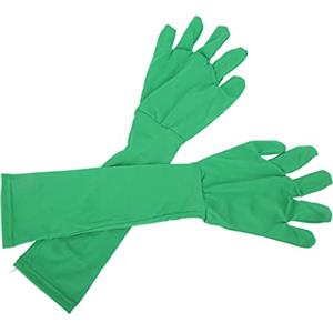 Akozon Guanti Chromakey, 2Pcs Universal Green Screen Invisibilità Guanti Chroma Key Sfondi Fotografici Effetto Sfondo per Fotografia Video Film Post Produzione Rullo Schermo Verde Lungo