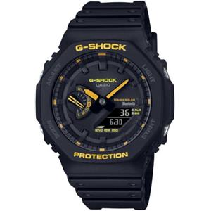 Casio Orologio analogico da uomo al quarzo con cinturino in acciaio inossidabile GA-B2100CY-1AER, Nero, striscia