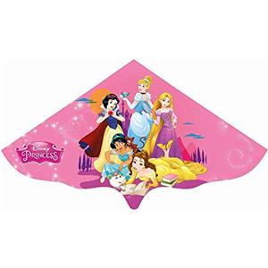 Günther Flugspiele Paul Günther 1190 - Aquilone per bambini con motivo delle principesse Disney, aquilone a linea singola in robusto foil di PE, per bambini a partire dai 4 anni, dimensioni circa 115 x 63 cm