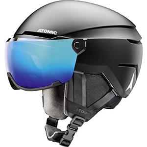 SALOMON ATOMIC Savor Visor Stereo, Ski Helmet Unisex-Adult, Black, 59/63 cm