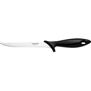 Fiskars Coltello per Sfilettare con Lama Flessibile, Essential, Lunghezza Totale: 30 cm, Acciaio Inox / Plastica PP, Nero, 1065567