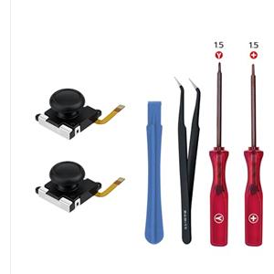 Wigearss Effetto Hall 3D Sostituzione Joystick Analogico, Analog Stick e Kit di Strumenti di Riparazione per NS Switch/Switch OLED/Switch Lite Joy-con Controller, No Drift