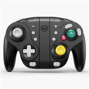 NYXI Controller Wizard Gamecube ricaricabile per Switch, controller Gamecube wireless con joystick ad effetto Hall, programmabile, trigger meccanico, giroscopio a 6 assi, Turbo e vibrazione