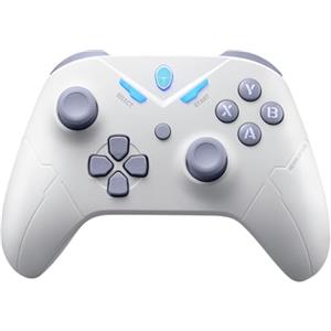 Thunderobot G30S Wireless Controller, PC/NS/Android, Joystick Effetto Hall, Joystick ad Altezza Regolabile, 0 zona morta, 0 deriva, BT/USB/2.4G, Dul vibrazione, Bianco