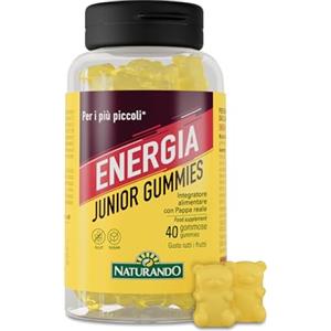 Naturando ENERGIA JUNIOR Gummies - Integratore alimentare energetico - Flacone da 40 gommose