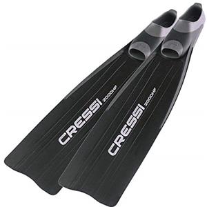 Cressi Gara Pinne Lunghe per Apnea/Immersioni Alte Prestazioni, Argento (2000 HF Nero), 40/41