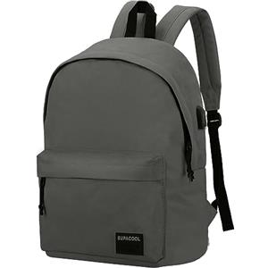 SUPACOOL Zaino Casual, Zaino Leggero per Laptop, Zaino con Porta di Ricarica USB, Zaino Scuola