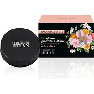 Helan - Blush in Crema Polveroso, Morbido e Sottile Ideale come Terra Make Up Viso, Labbra e Ombretto Occhi, Fard Make Up Multiuso con Finish Bronzer per Makeup Luminoso e Naturale, Trucchi Donna 9 ml