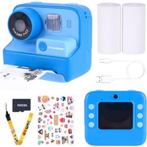 DYNASONIC Macchina Fotografica per Bambini DYNASONIC, Mini Ricaricabile Fotocamera Digitale per foto e video. 48MP. 2,5k UHD con Scheda SD, Regalo per bambini e regazze 3-14 anni