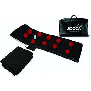 Jocca - Materasso massaggiatore pieghevole | Tappetino massaggiante elettrico 4 zone | Borsa inclusa | Materasso massaggiante 10 motori | Intensità regolabile