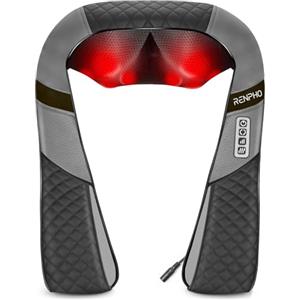 RENPHO Massaggiatore Cervicale, per Collo e Spalle con Profondo Massaggio Impastante e Funzione di Riscaldamento, Shiatsu per Uso Domestico in Ufficio, S