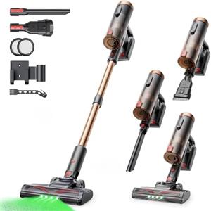 Proscenic P11 Ultra Aspirapolvere senza Fili Potente 40KPA/40Min/450W, Scopa Elettrica senza Fili con Spazzola Anti-Groviglio, Display LED, Batteria Rimovibile, per Pavimenti/Tappeti/Peli