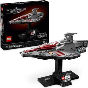LEGO Star Wars 75404 Nave d'Assalto Classe Acclamator, Modellino da Costruire di Astronave da Collezione con Supporto, Idea Regalo di Compleanno per Adulti, Uomo, Donna e Fan dell'Attacco dei Cloni