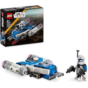 LEGO Star Wars Microfighter Y-wing di Captain Rex, Mini Astronave Giocattolo da Collezione da Le Guerre dei Cloni, Giochi per Bambini e Bambine da 6 Anni con Minifigure, Piccolo Regalo 75391