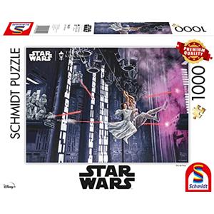 Schmidt Spiele 58429 Thomas Kinkade, Star Wars, On the Run, puzzle da 1000 pezzi